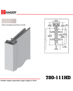 Hager 780-111HD CLR Concealed Leaf Hinge Stock No 184025