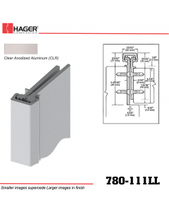 Hager 780-111LL CLR Concealed Leaf Hinge Stock No 195079