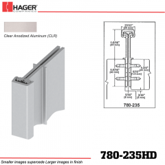 Hager 780-235HD CLR Concealed Leaf Hinge Stock No 195243