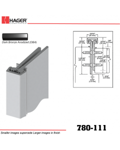 Hager 780-111 DBA Concealed Leaf Hinge Stock No 184048