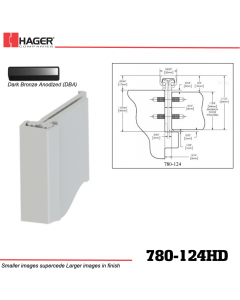 Hager 780-124HD DBA Concealed Leaf Hinge Stock No 194834