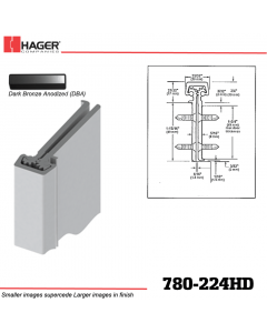 Hager 780-224HD DBA Concealed Leaf Hinge Stock No 184023