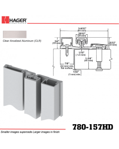 Hager 780-157HD BLA Full Surface Leaf Hinge Stock No 189834