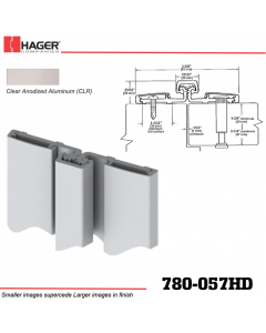 Hager 780-057HD CLR Full Surface Leaf Hinge Stock No 024478