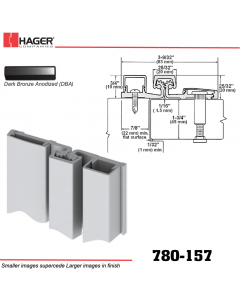 Hager 780-157 DBA Full Surface Leaf Hinge Stock No 009045