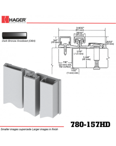 Hager 780-157HD DBA Full Surface Leaf Hinge Stock No 035156