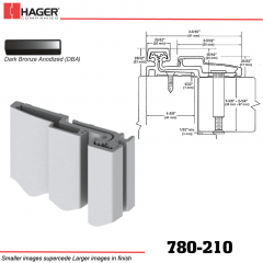 Hager 780-210 DBA Full Surface Leaf Hinge Stock No 084651