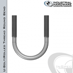 U-Bolt Round Bend 8 in. Pipe Hot Dip Galvanized 5/8 Standard