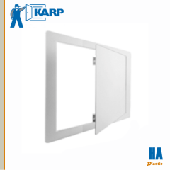 Karp Model HA 28-3/4 in. x 13-3/4 in. Ceiling and Wall Access Door Textured White Plastic Finish, 2F-HA2914