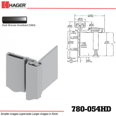 Hager 780-054HD DBA Half Surface Leaf Hinge Stock No 195053