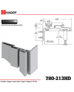 Hager 780-213HD DBA Half Surface Leaf Hinge Stock No 195220