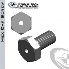 Stainless Hex Head Vented Cap Screw: 3/4-10 x 1-1/2