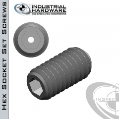 Stainless Headless Vented Socket Set Screw: 1/4-20 x 1-1/2