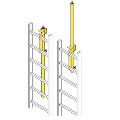 JL Industries Safety Post Ladder Mount LP-4 Powder Coat Paint Safety Yellow