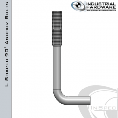 Fig.121 Hot Dip Galvanized L-Shaped Anchor Bolt 1/2-13 in. x 6 in., 121-05.06.016.02-G