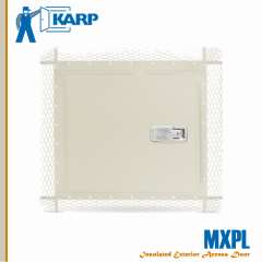 2F-MXPL1818-RCP,Karp MXPL 18 in. x 18 in. Exterior Wall Access Door For Plaster-Rim Cylinder Prep