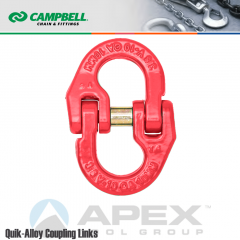 Campbell #5771615 1 in. Quik Alloy Coupling Link - Grade 80 - Painted Red