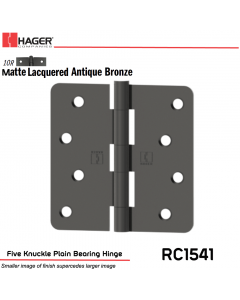 Hager 1541 US10R Full Mortise Hinge Stock No 035343