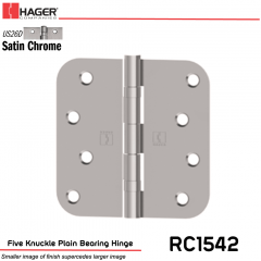 Hager 1542 US26D Full Mortise Hinge Stock No 033050