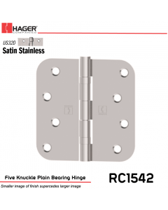 Hager 1542 US32D Full Mortise Hinge Stock No 033122