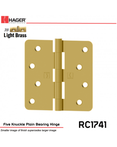 Hager 1741 US3LB Full Mortise Hinge Stock No 029475