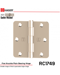 Hager 1749 US15 Full Mortise Hinge Stock No 016897