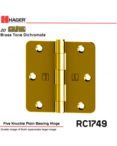 Hager 1749 US2D Full Mortise Hinge Stock No 029731