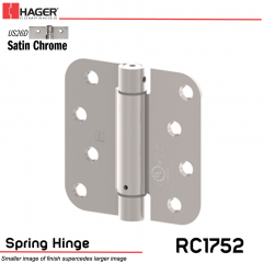 Hager 1752 US26D Full Mortise Hinge Stock No 170417