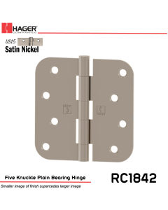 Hager 1842 US15 Full Mortise Hinge Stock No 035756