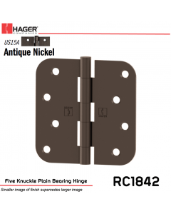 Hager 1842 US15A Full Mortise Hinge Stock No 030859