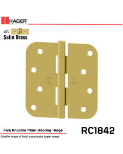 Hager 1842 US4 Full Mortise Hinge Stock No 029757