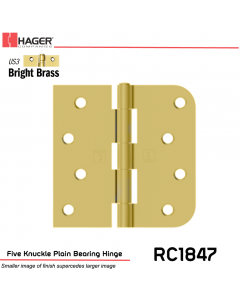 Hager 1847 US3 Full Mortise Hinge Stock No 037777