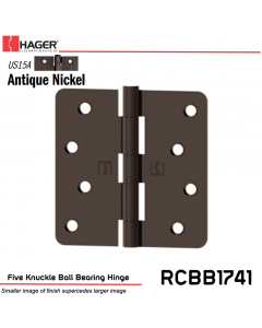 Hager 1741 US15A Full Mortise Hinge Stock No 034355