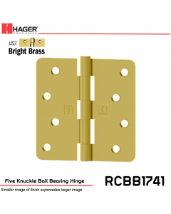 Hager 1741 US3 Full Mortise Hinge Stock No 034504