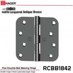 Hager 1842 US10R Full Mortise Hinge Stock No 042008