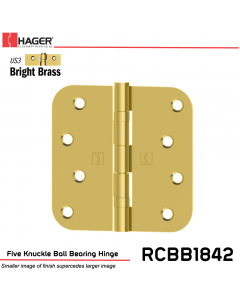 Hager 1842 US3 Full Mortise Hinge Stock No 034363