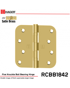 Hager 1842 US4 Full Mortise Hinge Stock No 034527