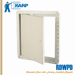 2F-RDWPD1212-RCNL,Karp RDWPD 12 in. x 12 in. Flush Pre-Installed Drywall Access Door with Drywall Bead-Karp Rim Cylinder With Night Latch