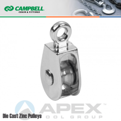 Campbell T7655112N 1 in. Single Sheave Rigid Eye Pulley