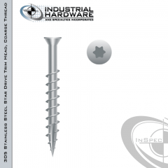 X3TSS, stainless steel screws, 7 x 3 stainless steel fasteners