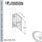 Axle Support From Steel-E.G. (Zinc Plated) For 1-1/2 in. Pipe-Right-Hand