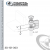 C-Clamp Ductile W/Locknut With 3/4 in. Jaw Opening From Ductile Iron-Black For 5/8-11