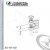 C-Clamp Ductile W/Locknut With 3/4 in. Jaw Opening From Ductile Iron Electro-Galv For 3/8-16