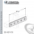 Flat Splice Plate From Steel-E.G. (ZP) With 5-Holes X 9-1/8 in. Long