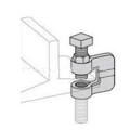 C-Clamp Ductile W/Locknut