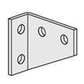 90 Degree Gusseted Corner Connector 4-Hole