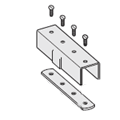 Connectors Channel Splice Assembly 1-5/8 in. Strut