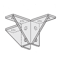 Triple Corner Gusseted Wing