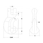 Clevis Grab Hooks Diagram