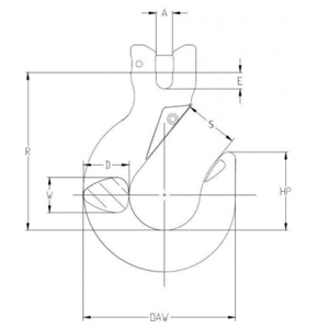 Clevis Sling Hooks Diagram